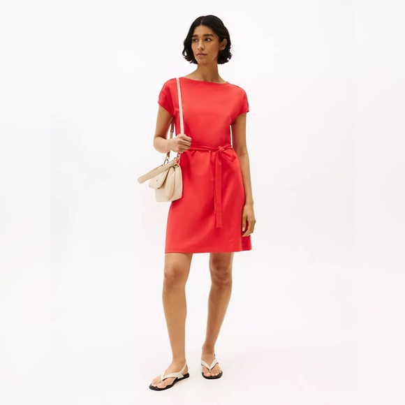 Tommy Hilfiger Dresses & Skirts - Brand New Tommy Hilfiger Women’s Coral Belted Stretch T-Shirt Dress, Size M, NWT